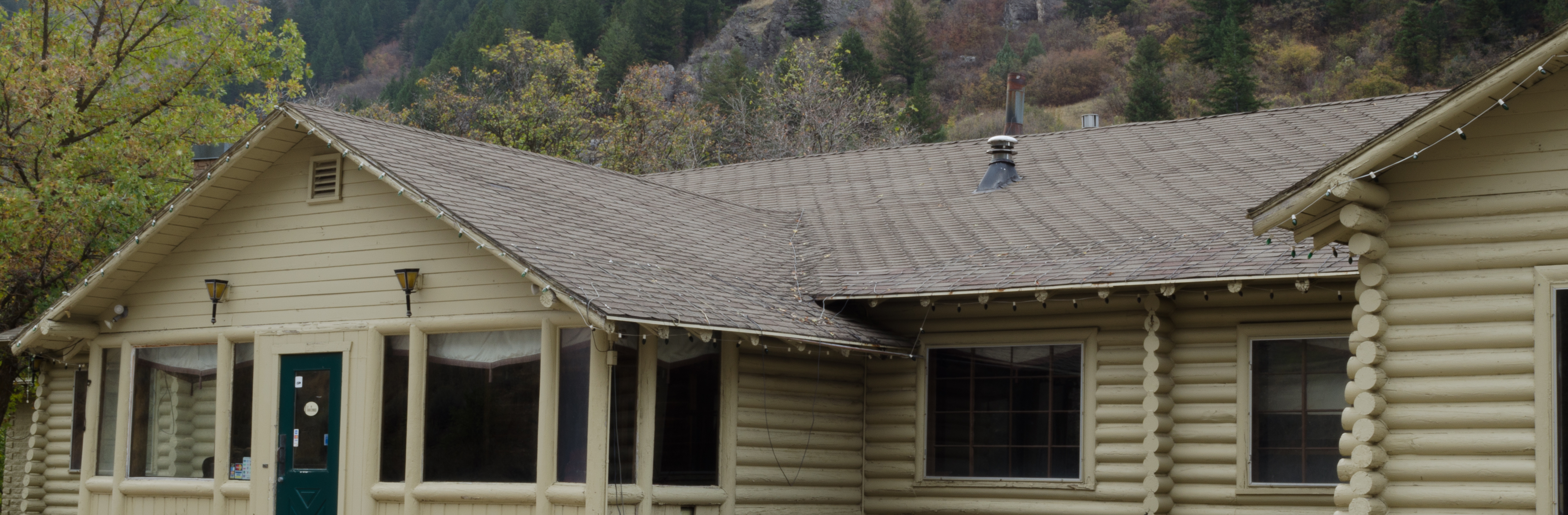 a log cabin inn